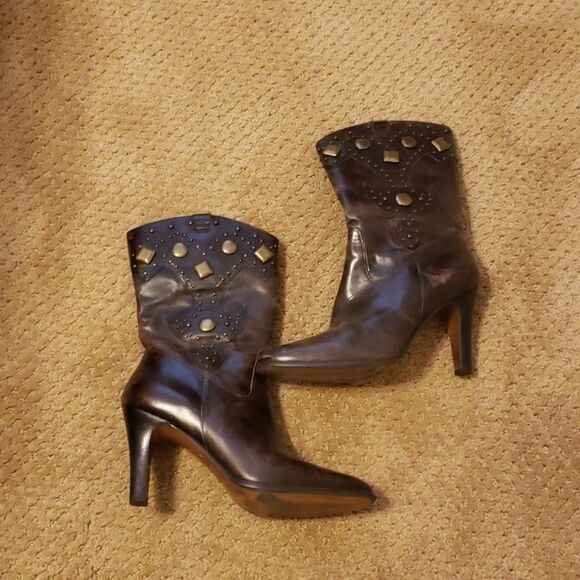 Matisse studded western leather Boots size 8 - Picture 1 of 5